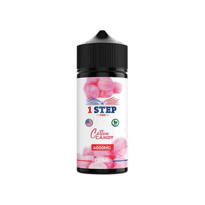 1 Step CBD CBD Products Cotton Candy 1 Step CBD 4000mg CBD E-liquid 120ml (BUY 1 GET 1 FREE)