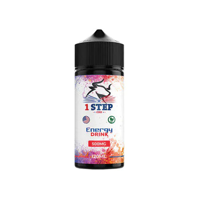 1 Step CBD CBD Products Energy Drink 1 Step CBD 500mg CBD E-liquid 120ml (BUY 1 GET 1 FREE)