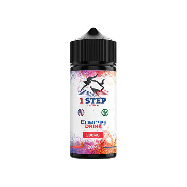 1 Step CBD CBD Products Energy Drink 1 Step CBD 500mg CBD E-liquid 120ml (BUY 1 GET 1 FREE)