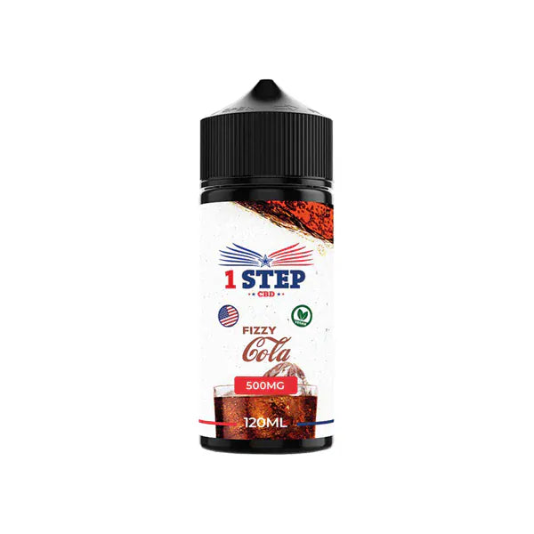 1 Step CBD CBD Products Fizzy Cola 1 Step CBD 500mg CBD E-liquid 120ml (BUY 1 GET 1 FREE)
