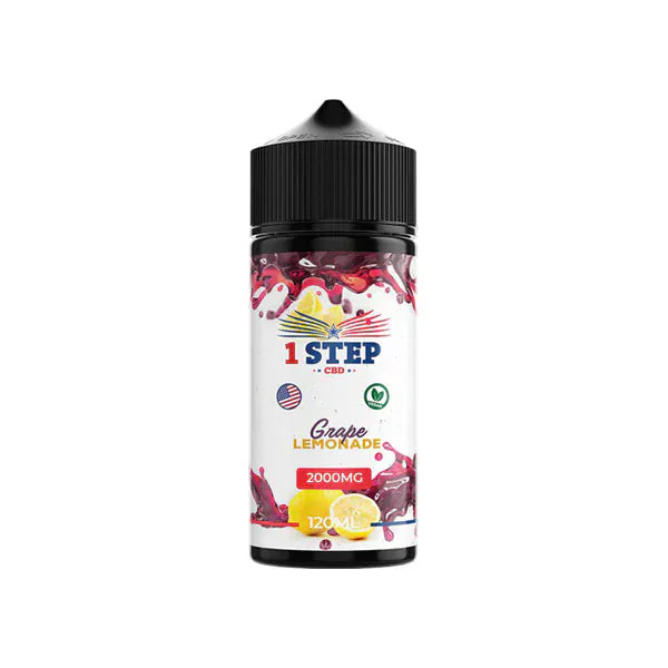 1 Step CBD CBD Products Grape Lemonade 1 Step CBD 2000mg CBD E-liquid 120ml (BUY 1 GET 1 FREE)