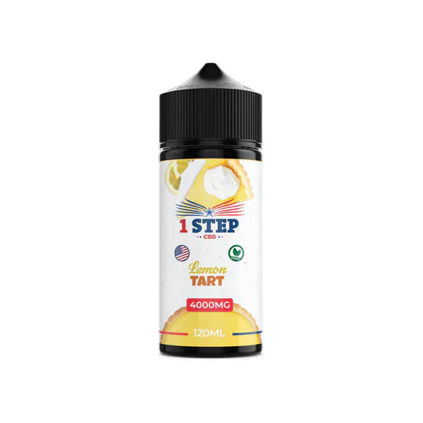 1 Step CBD CBD Products Lemon Tart 1 Step CBD 4000mg CBD E-liquid 120ml (BUY 1 GET 1 FREE)