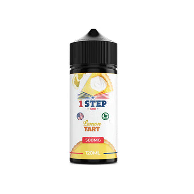 1 Step CBD CBD Products Lemon Tart 1 Step CBD 500mg CBD E-liquid 120ml (BUY 1 GET 1 FREE)