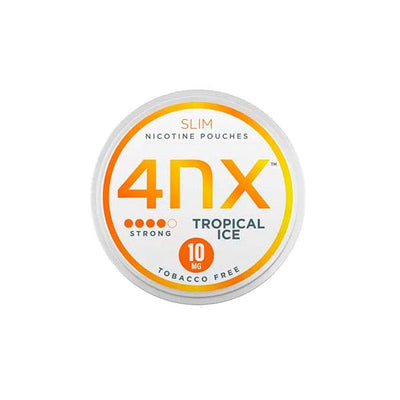 4NX Fulfilment 4NX 10mg Tropical Ice Slim Nicotine Pouches 20 Pouches