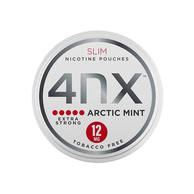 4NX Smoking Products 4NX 12mg Arctic Mint Slim Nicotine Pouches 20 Pouches