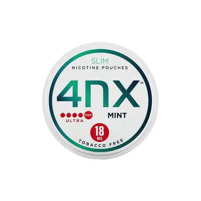 4NX Smoking Products 4NX 18mg Mint Slim Nicotine Pouches 20 Pouches