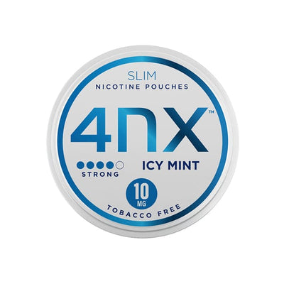 4NX Vaping Products 4NX 10mg Icy Mint Slim Nicotine Pouches 20 Pouches