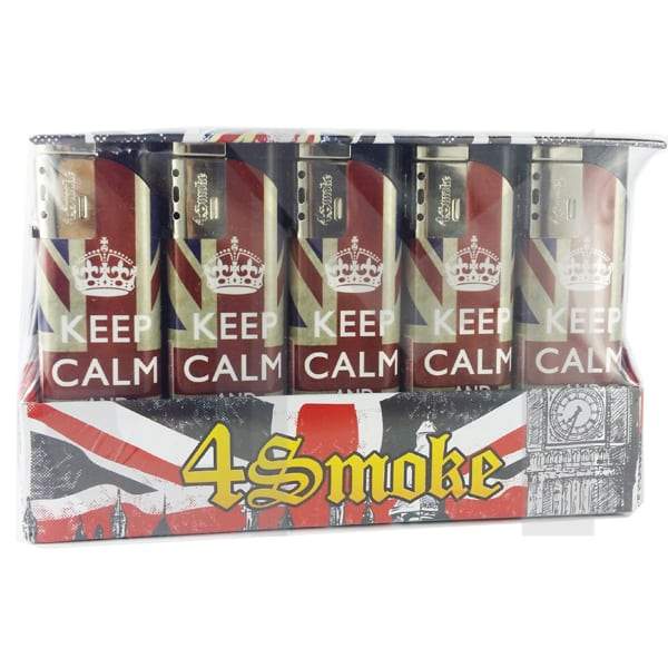 4Smoke Food, Beverages & Tobacco 4Smoke Wind-Proof Printed Lighters (25 Pack)