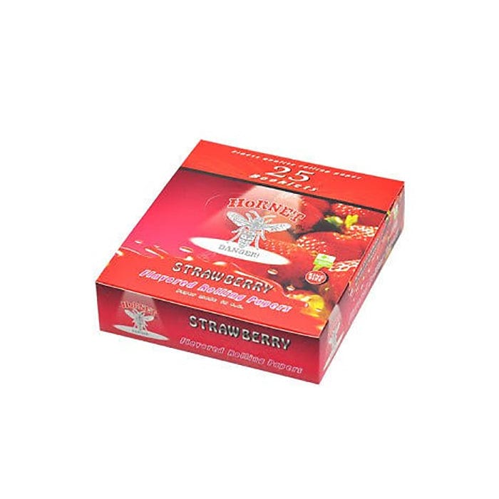 Hornet Smoking Products Strawberry Hornet Flavoured King Size Rolling Paper (25 Pack)