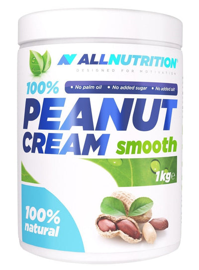 Allnutrition 100% Peanut Cream, Smooth - 1000g