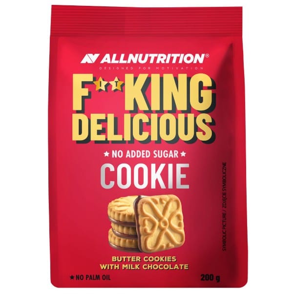 Allnutrition Fitking Delicious Cookie, Butter Cookies with Milk Chocolate - 200g