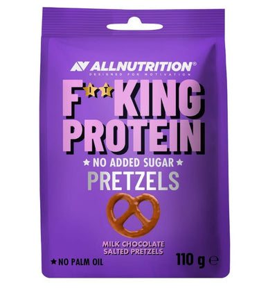 Allnutrition Fitking Protein Pretzels, Milk Chocolate Salted - 110g