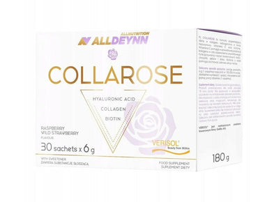 Allnutrition Health and Wellbeing AllDeynn Collarose, Raspberry Wild Strawberry - 30 x 6g