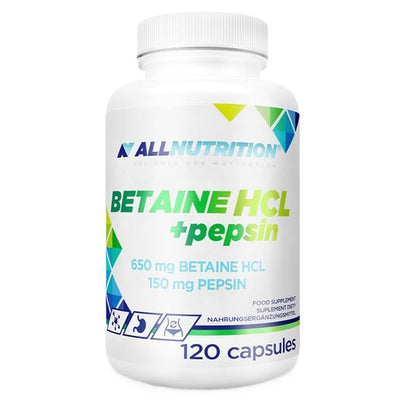Allnutrition Health and Wellbeing Betaine HCl + Pepsin - 120 caps