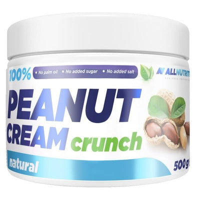 Allnutrition Health Foods 100% Peanut Cream, Crunch - 500 grams
