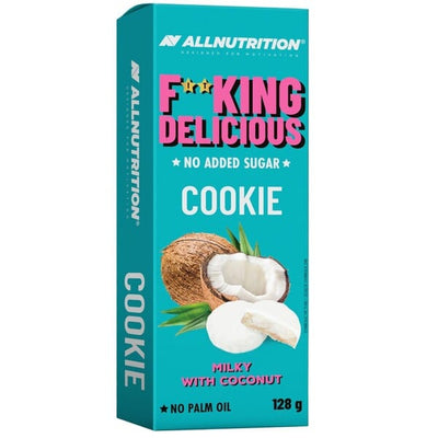 Allnutrition Health Foods Fitking Delicious Cookie, Milky with Coconut - 128 grams
