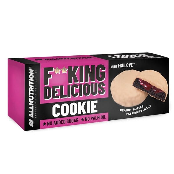 Allnutrition Health Foods Fitking Delicious Cookie, Peanut Butter Raspberry Jelly - 128 grams