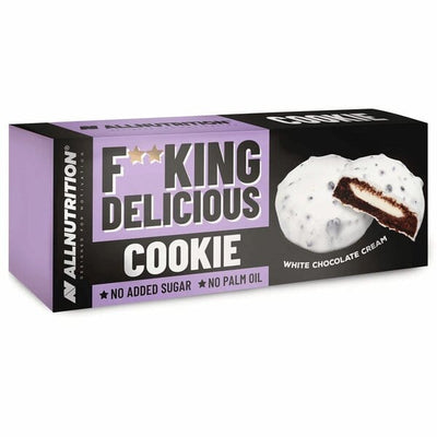 Allnutrition Health Foods Fitking Delicious Cookie, White Choco Cream - 128 grams