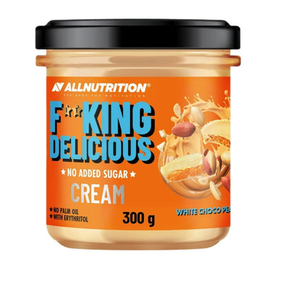 Allnutrition Health Foods Fitking Delicious Cream, White Choco Peanut - 300 grams
