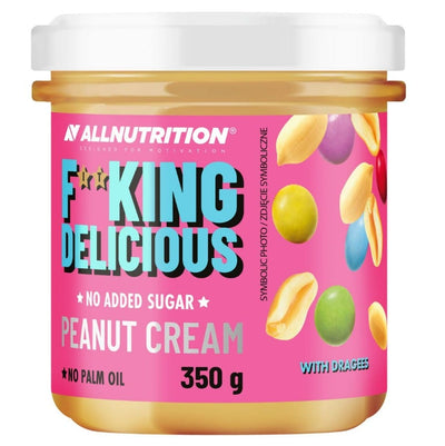 Allnutrition Health Foods Fitking Delicious Peanut Cream, with Dragees - 350 grams