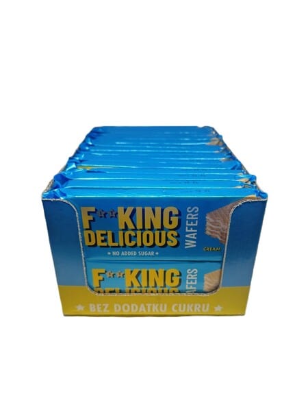 Allnutrition Health Foods Fitking Delicious Wafers, Cream - 32 x 80g