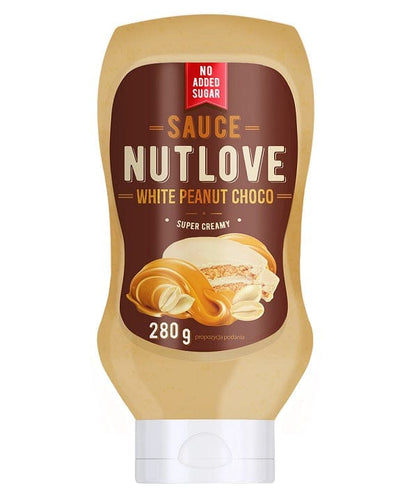 Allnutrition Health Foods Nutlove Sauce, White Peanut Choco - 280 ml.