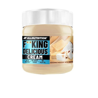 Allnutrition Nootropics & Supplements Fitking Delicious Cream, Coconut Nougat with Wafers - 200g