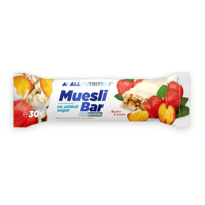 Allnutrition Nootropics & Supplements Muesli Bar + L-Carnitine, Yoghurt & Acerola - 32 bars