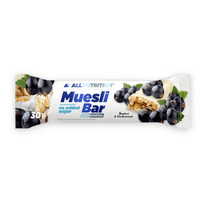Allnutrition Nootropics & Supplements Muesli Bar + L-Carnitine, Yoghurt & Blackcurrant - 32 bars