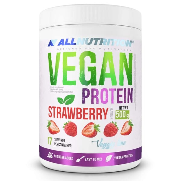 Allnutrition Protein Vegan Protein, Strawberry - 500 grams