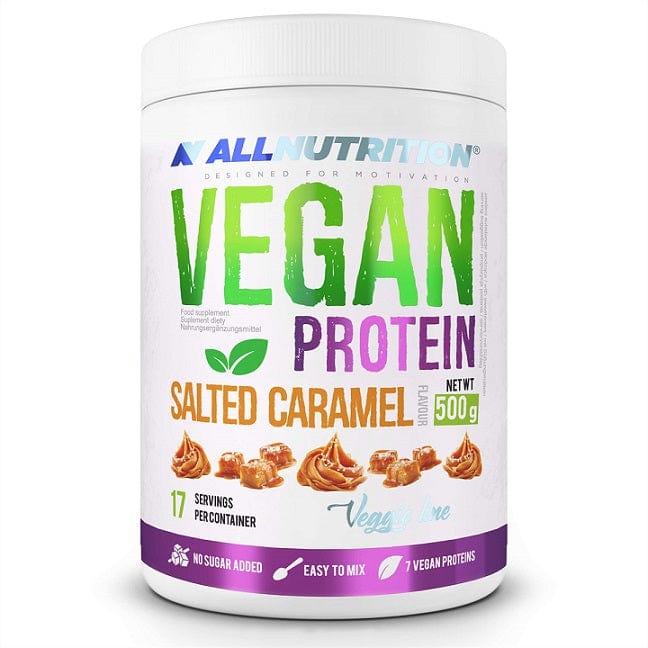 Allnutrition Vegan Protein, Salted Caramel - 500g