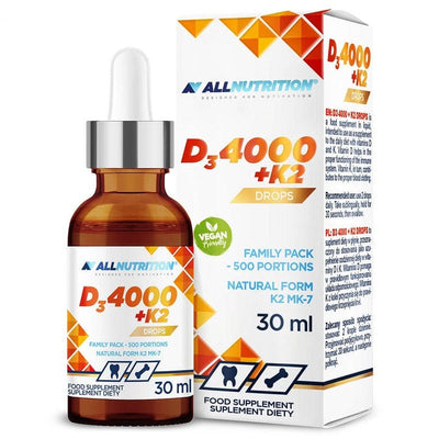 Allnutrition Vit D3 4000 + K2 Drops - 30 ml.