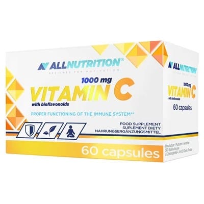 Allnutrition Vitamins & Minerals Vitamin C with Bioflavonoids, 1000mg - 60 caps