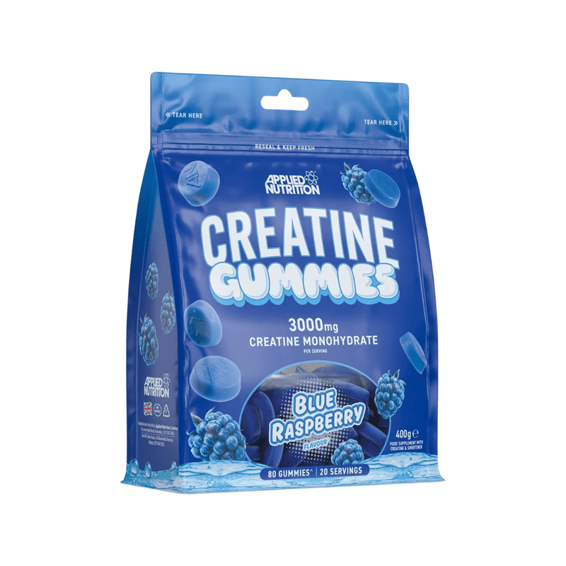 Applied Nutrition Creatine Supplements Creatine Gummies, Blue Raspberry - 80 gummies