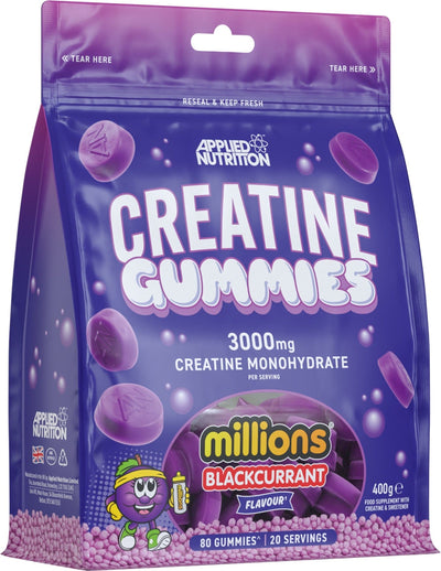 Applied Nutrition Creatine Supplements Creatine Gummies, Millions Blackcurrant - 80 gummies