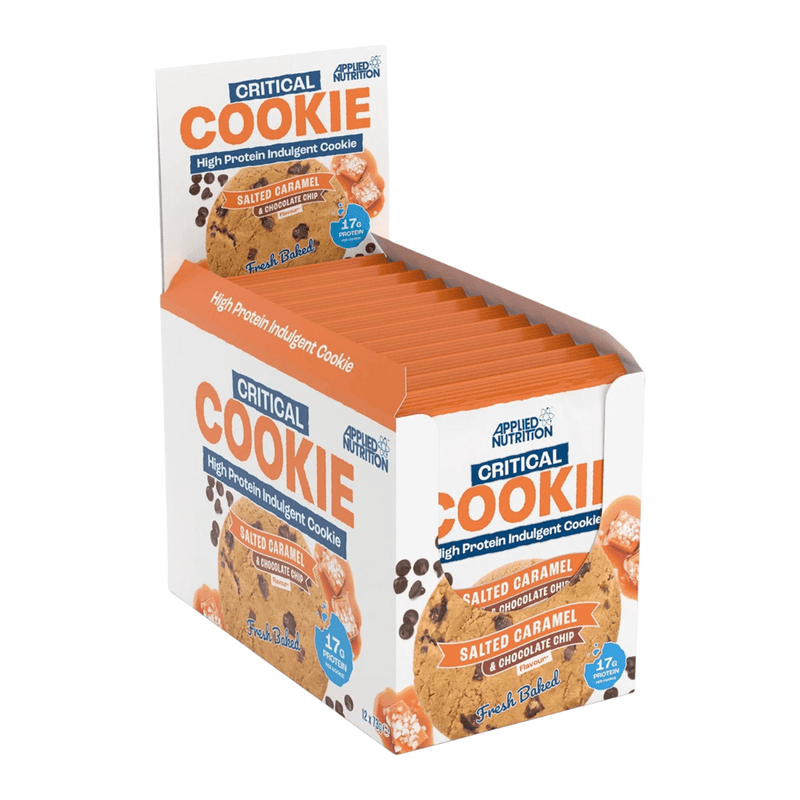 Applied Nutrition Health Foods Critical Cookie, Salted Caramel & Chocolate Chip - 12 x 73g
