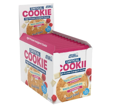 Applied Nutrition Health Foods Critical Cookie, White Chocolate & Raspberry - 12 x 73g