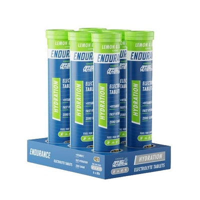 Applied Nutrition Supplements Endurance Hydration Electrolyte Effervescent Tablets, Lemon & Lime - 6 x 20 tabs