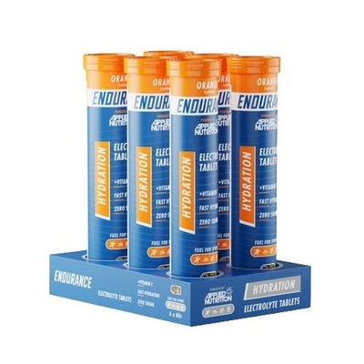 Applied Nutrition Supplements Endurance Hydration Electrolyte Effervescent Tablets, Orange - 6 x 20 tabs