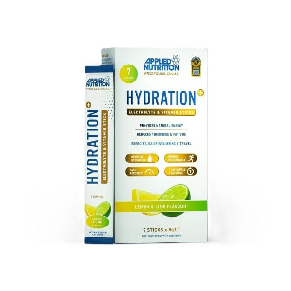 Applied Nutrition Supplements Hydration + Electrolyte & Vitamin Powder Stick Packs, Lemon & Lime - 7 x 8g
