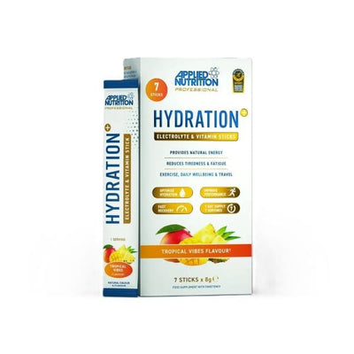 Applied Nutrition Supplements Hydration + Electrolyte & Vitamin Powder Stick Packs, Tropical Vibes - 7 x 8g