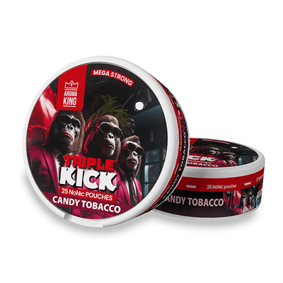 Aroma King Smoking Products Candy Tobacco 100mg Aroma King Triple Kick NoNic Pouches - 25 Pouches