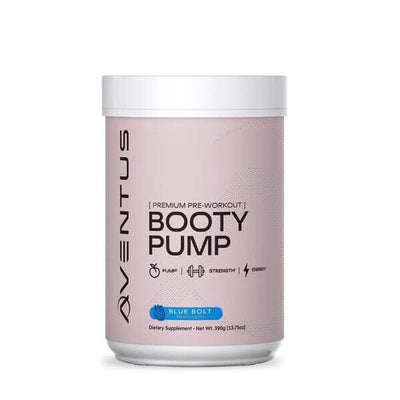 Aventus Supplements Booty Pump - Premium Pre-Workout, Blue Bolt - 390g