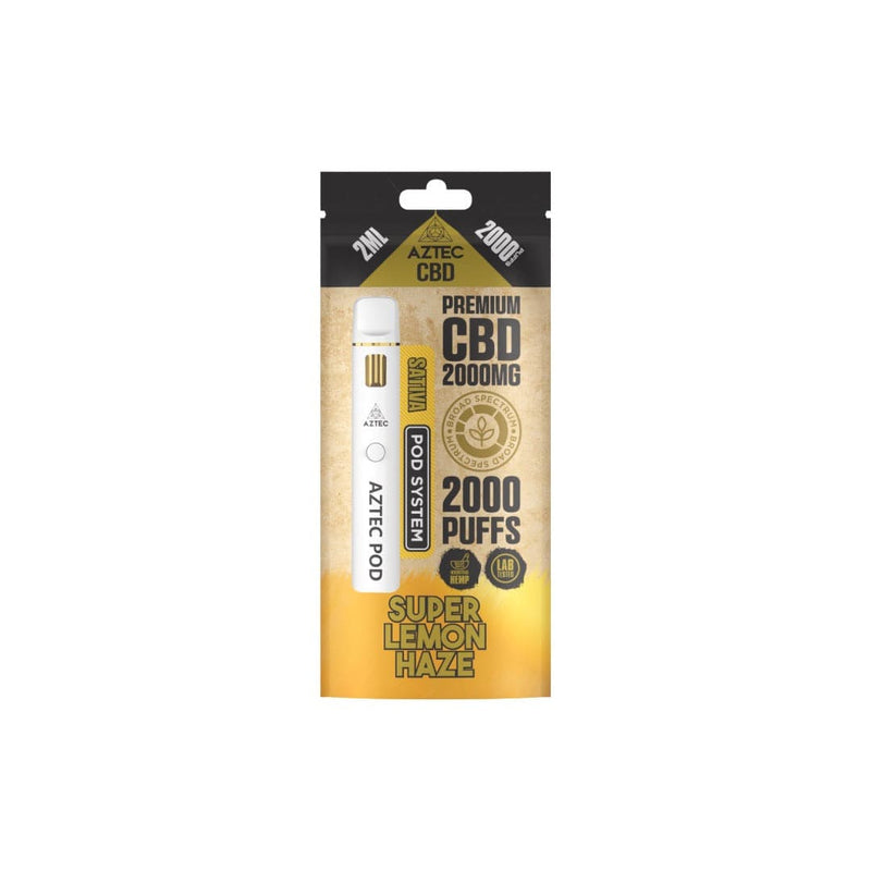 Aztec CBD CBD Products Aztec CBD 2000mg Broad Spectrum Starter Pro Pod Vape Kit 2000 Puffs