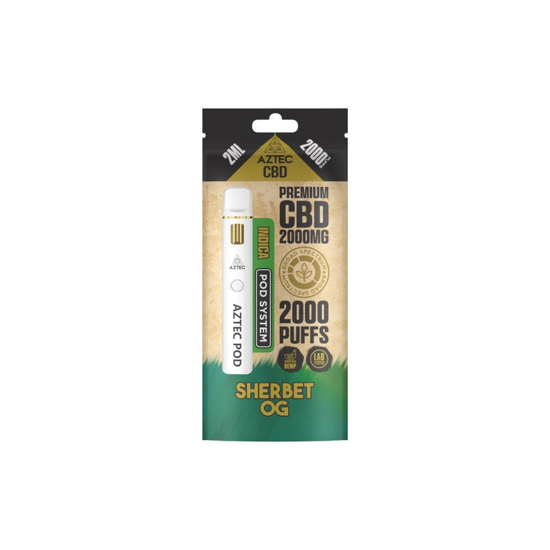 Aztec CBD CBD Products Aztec CBD 2000mg Broad Spectrum Starter Pro Pod Vape Kit 2000 Puffs