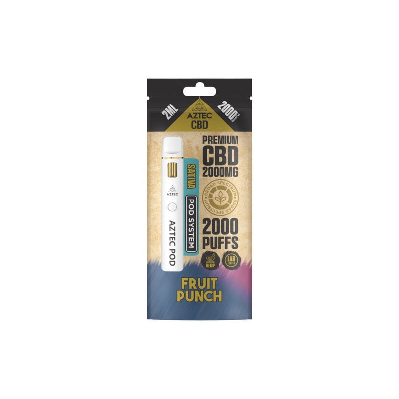 Aztec CBD CBD Products Aztec CBD 2000mg Broad Spectrum Starter Pro Pod Vape Kit 2000 Puffs