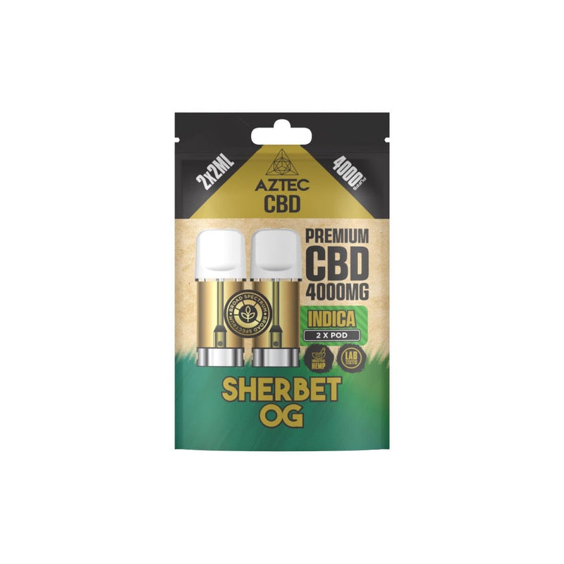 Aztec CBD CBD Products Aztec CBD 4000mg Broad Spectrum CBD Pods 2ml 4000 Puffs - 2 Pcs