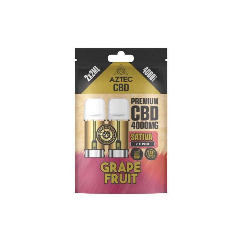 Aztec CBD CBD Products Aztec CBD 4000mg Broad Spectrum CBD Pods 2ml 4000 Puffs - 2 Pcs