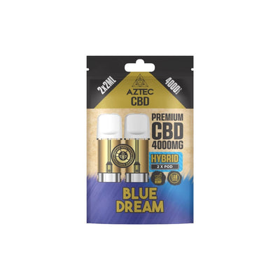 Aztec CBD CBD Products Blue Dream Aztec CBD 4000mg Broad Spectrum CBD Pods 2ml 4000 Puffs - 2 Pcs