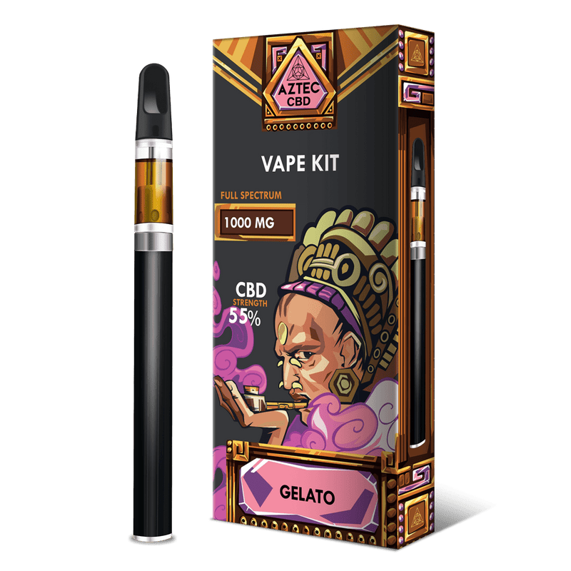 Aztec CBD CBD Products Gelato Aztec CBD 1000mg 1ml Vape Kit